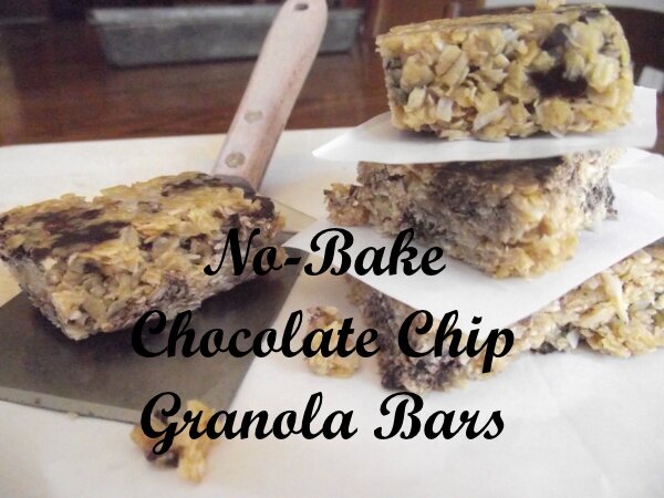 No-Bake Chocolate Chip Granola Bars
