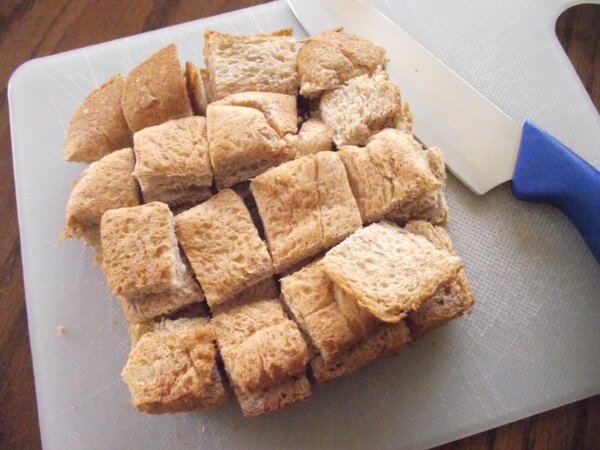 homemade croutons