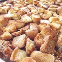 homemade croutons