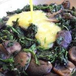 mushroom spinach and cheese frittata