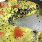 mushroom spinach and cheese frittata