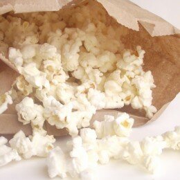 homemade bag popcorn